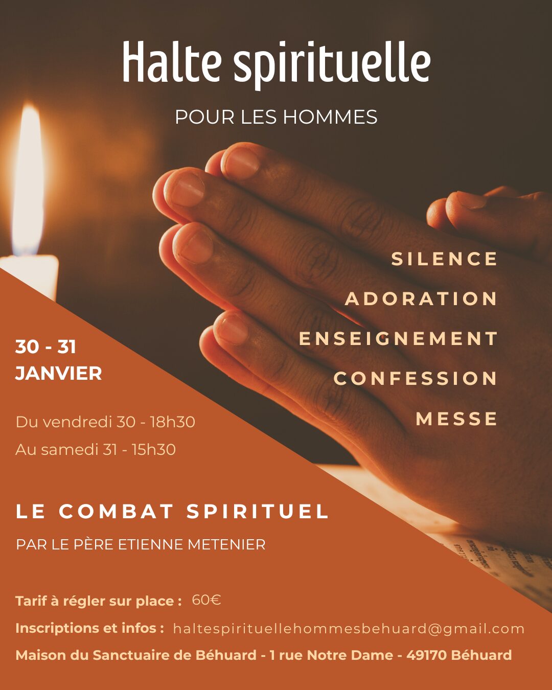 Halte Spirituelle hommes - Janvier 2026